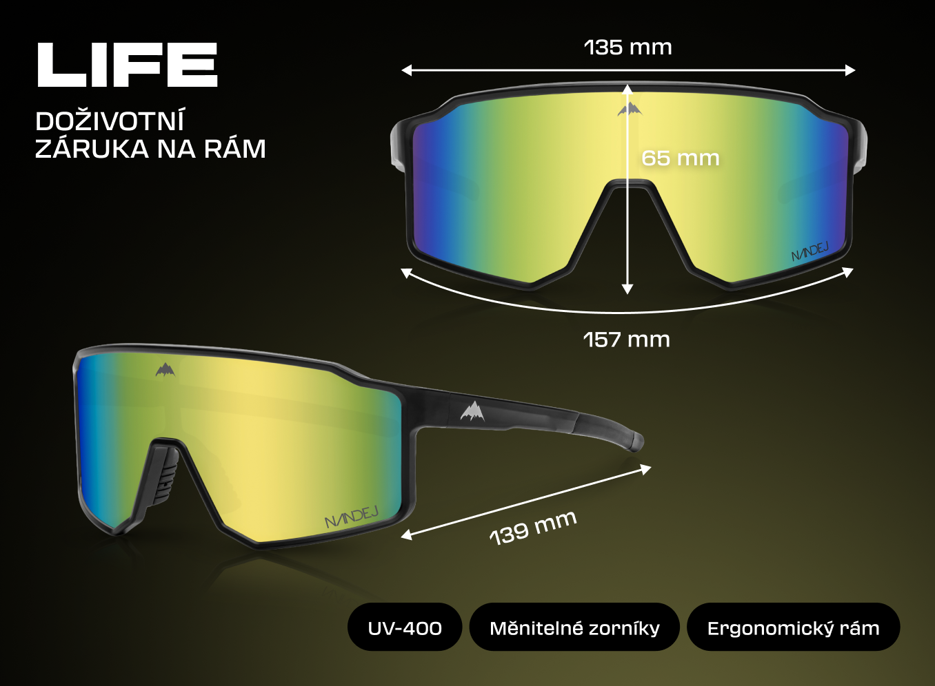 LIFE - BLACK/ CRYSTAL